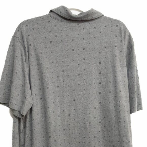 George Gray Polo Shirt With Small Cross Pattern Size 2XL (50-52) Cotton Blend Ca - Picture 8 of 8